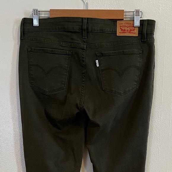 Levi’s 711 Olive Green Skinny Jeans, Size 29 - Picture 2 of 5